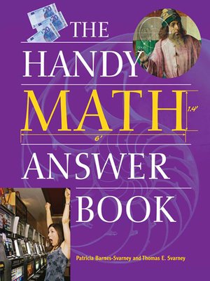 cover image of The Handy Math Answer Book